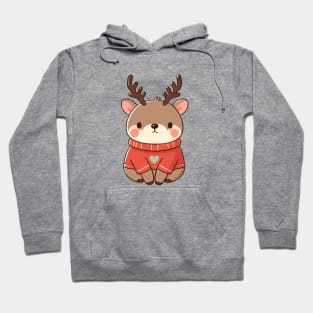 Fat Christmas Deer Hoodie